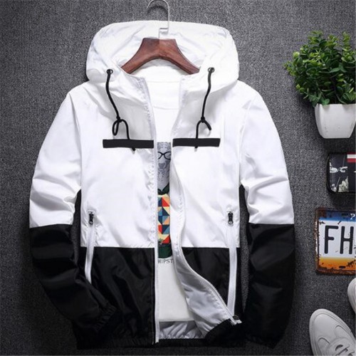 New Spring Autumn Bomber Hooded Jacket Men Casual Slim Patchwork Windbreaker Jacket Male Outwear Zipper Thin Coat Brand Clothing New Spring Autumn Bomber Hooded Jacket Men Casual Slim Patchwork Windbreaker Jacket Male Outwear Zipper Thin Coat Brand Clothing