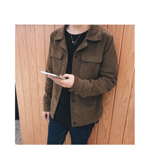 brand men's jacket solid color jacket jacket men's youth corduroy jacket coat clothing brand men's jacket solid color jacket jacket men's youth corduroy jacket coat clothing