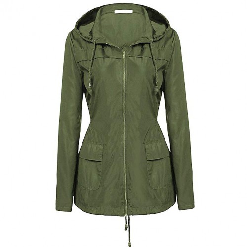 Rain Jacket Women Waterproof with Hood Packable Rain Trench Coat Long Sleeve Black Windbreaker for Ladies Rain Jacket Women Waterproof with Hood Packable Rain Trench Coat Long Sleeve Black Windbreaker for Ladies